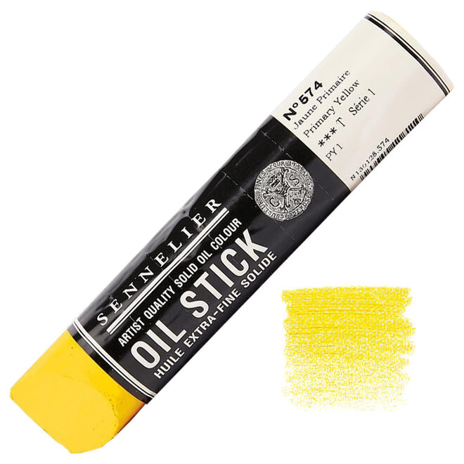 Sennelier Extra-Fine Large Oil Stick 96ml - S1 - 574 - Primary Yellow