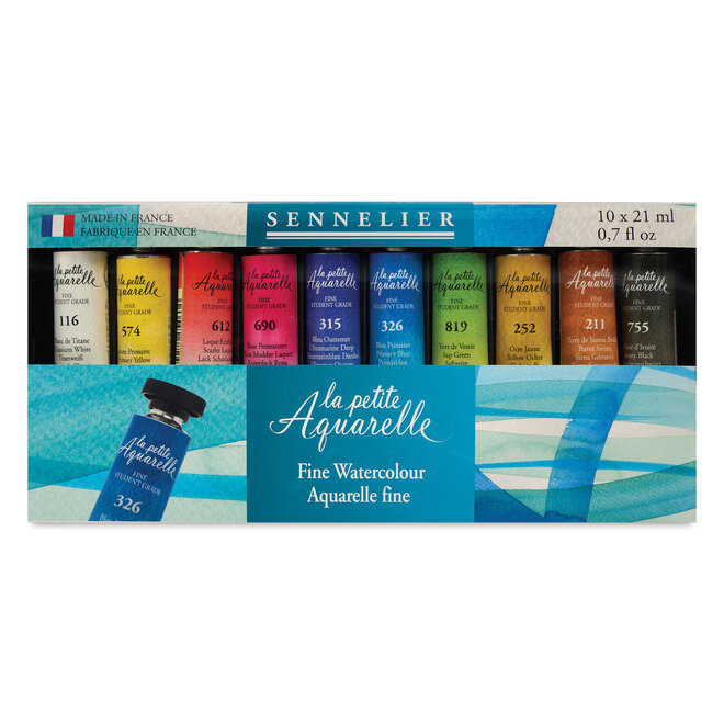 Sennelier La Petite Aquarelle Set 10 X 21Ml  Tubes
