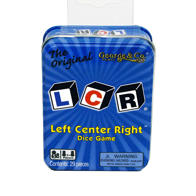 #7 BESTSELLER - LCR - Tin Left Center Right Dice Game
