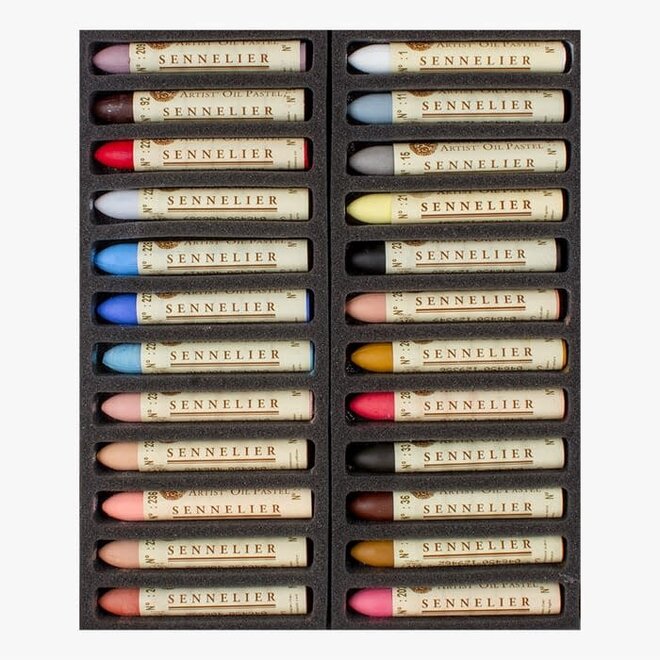 Sennelier Artist Oil Pastel 24 Colour Portrait Set