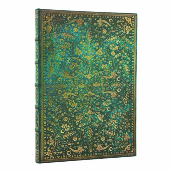 Paperblanks Hardcover Journal - Emerald Flower: Nature's Grace - Grande Unlined
