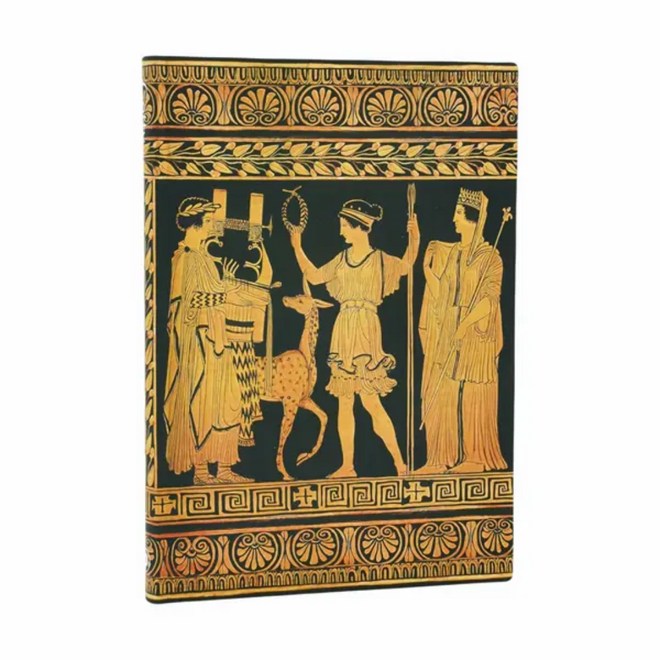 Paperblanks Softcover Journal - Ancient Greek Pottery: Gathering of Deities - Midi, Lined