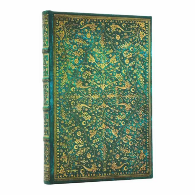 Paperblanks Hardcover Journal - Nature's Grace: Emerald Flower - Mini, Lined