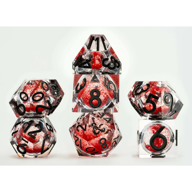 Dungeons & Dragons Premium Polyhedral Dice Set - Liquid Core: Dragon Breath