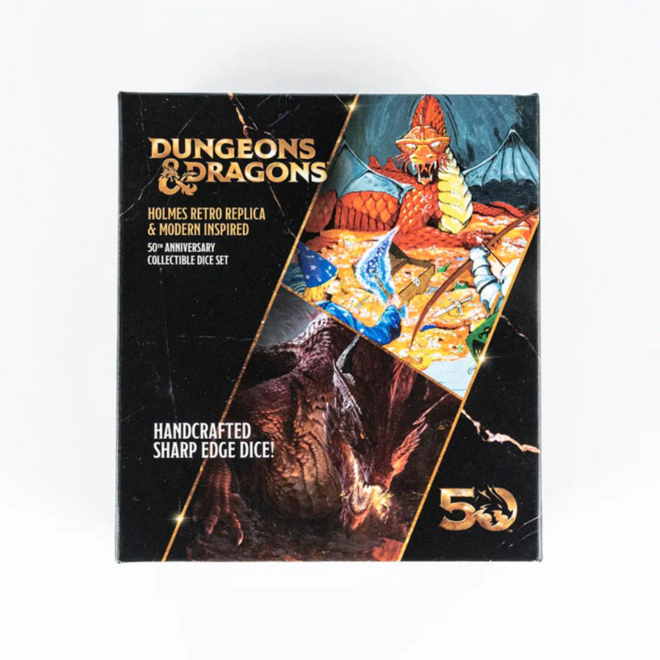 Dungeons & Dragons: 50th Anniversary Polyhedral Dice Sets - Holmes Retro Replica & Modern Inspired