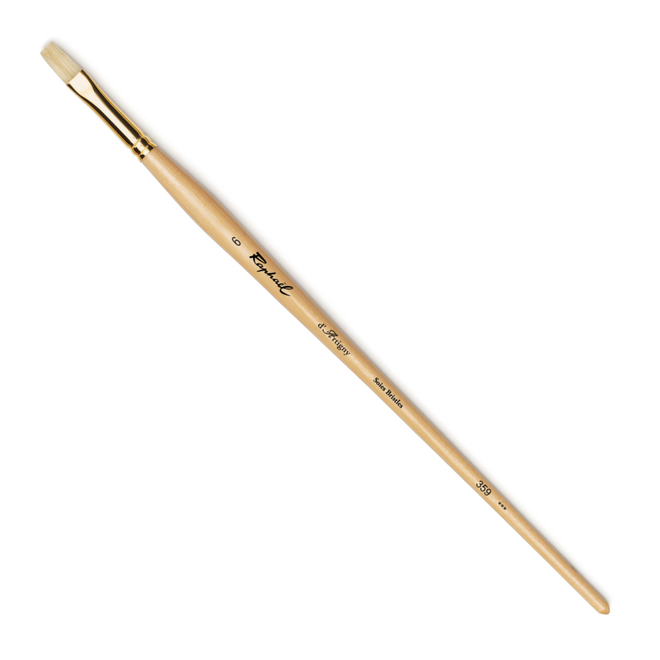 Raphael d’Artigny: Natural Fine White Hog Oil Brush - Flat 6