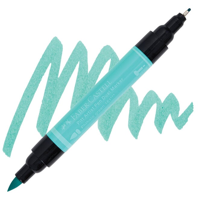 Faber Castell Pitt Artist Pen 161 Dual Marker Phthalo Green