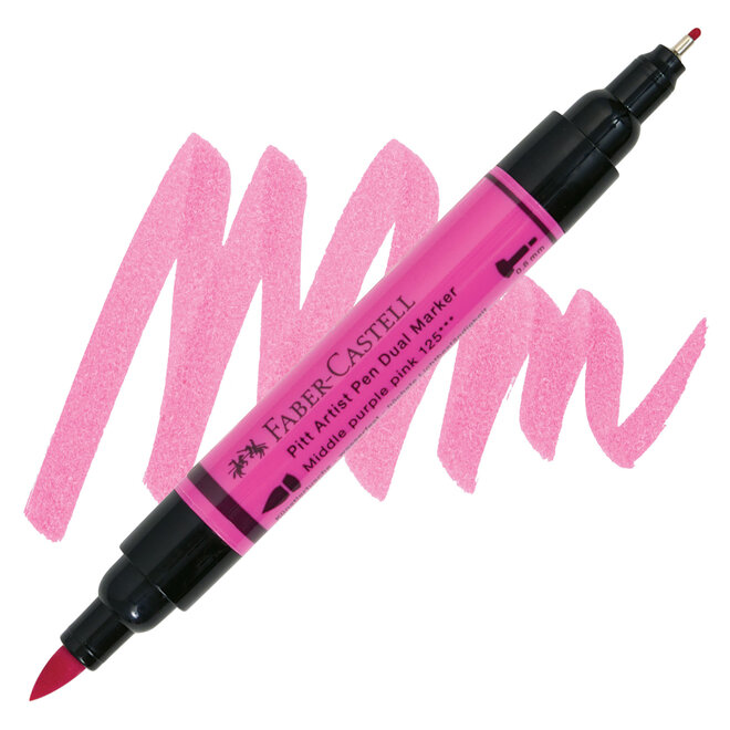 Faber Castell Pitt Artist Pen 125 Dual Marker Middle Purple Pink