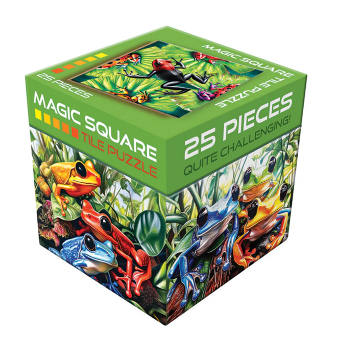 Magic Square Tile Puzzle, 25pc - Frogs