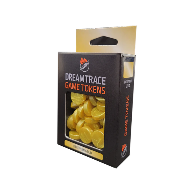 Dreamtrace Game Tokens, 40pk - Deepvein Gold