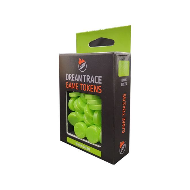 Dreamtrace Game Tokens, 40pk - Ichor Green