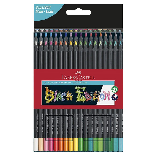 Faber Castell Black Edition Colour Pencils 36 Set