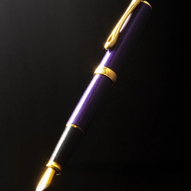 Diplomat Fountain Pen Excellence A2 Violet Rain Gold Fine Nib