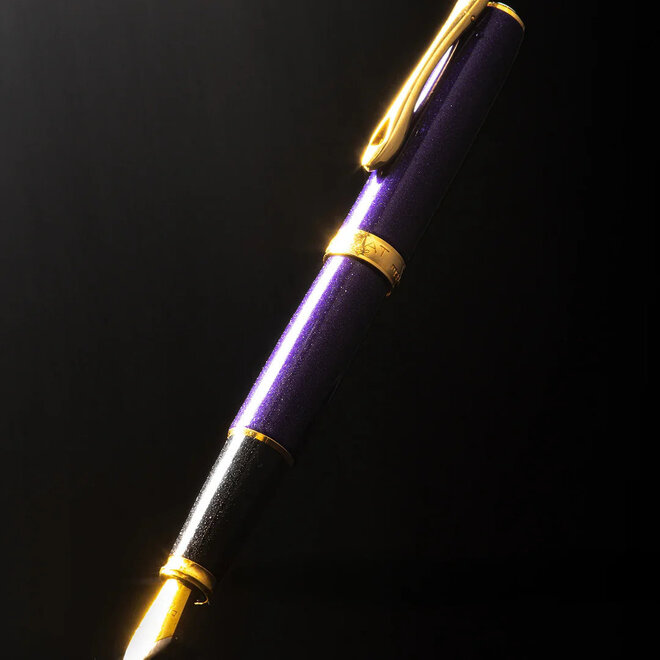 Diplomat Fountain Pen Excellence A2 Violet Rain Gold Fine Nib