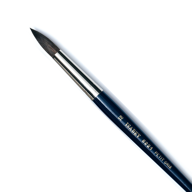 Isabey Series 6221: Pure Squirrel Watercolour Brush - Round 18