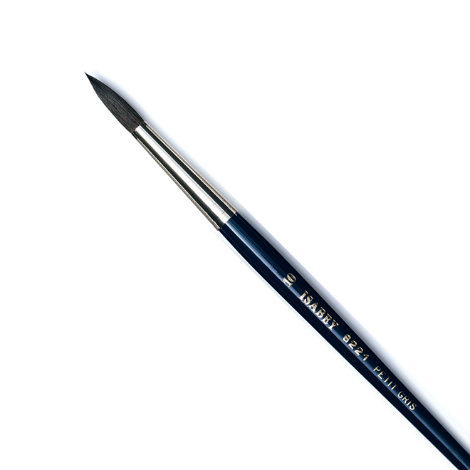 Isabey Series 6221: Pure Squirrel Watercolour Brush - Round 10