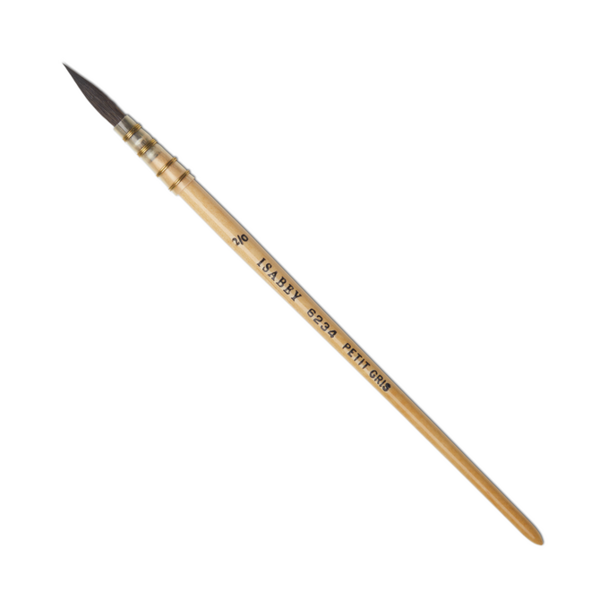 Isabey Series 6234: Pure Squirrel Lavis Watercolour Brush - Pointed Quill Mop 2/0