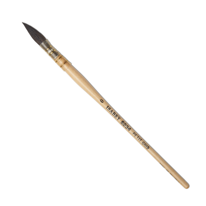 Isabey Series 6234: Pure Squirrel Lavis Watercolour Brush - Pointed Quill Mop 0