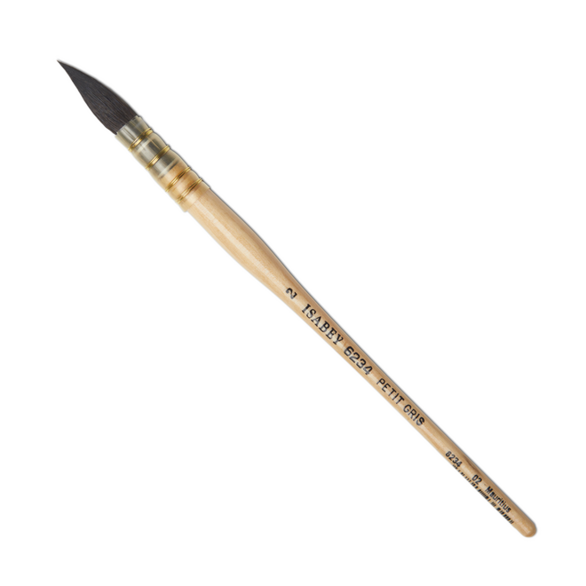 Isabey Series 6234: Pure Squirrel Lavis Watercolour Brush - Pointed Quill Mop 2