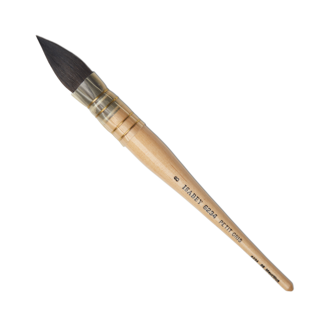 Isabey Series 6234: Pure Squirrel Lavis Watercolour Brush - Pointed Quill Mop 8