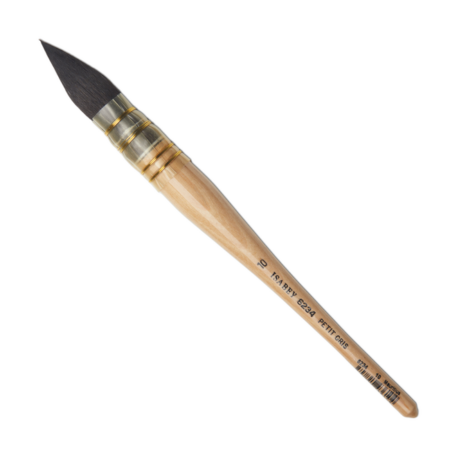 Isabey Series 6234: Pure Squirrel Lavis Watercolour Brush - Pointed Quill Mop 10