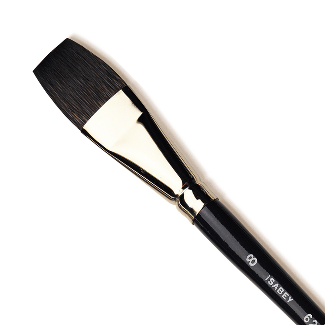 Isabey Petit Gris Series 6236: Pure Squirrel Watercolour Brush - Short Flat 8