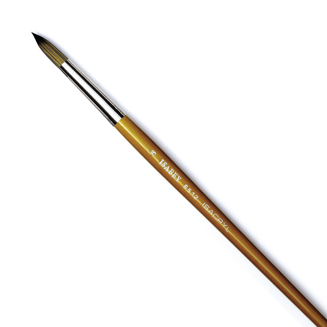 Isabey Isacryl Synthetic Bristle Acrylic Brush - Round 6