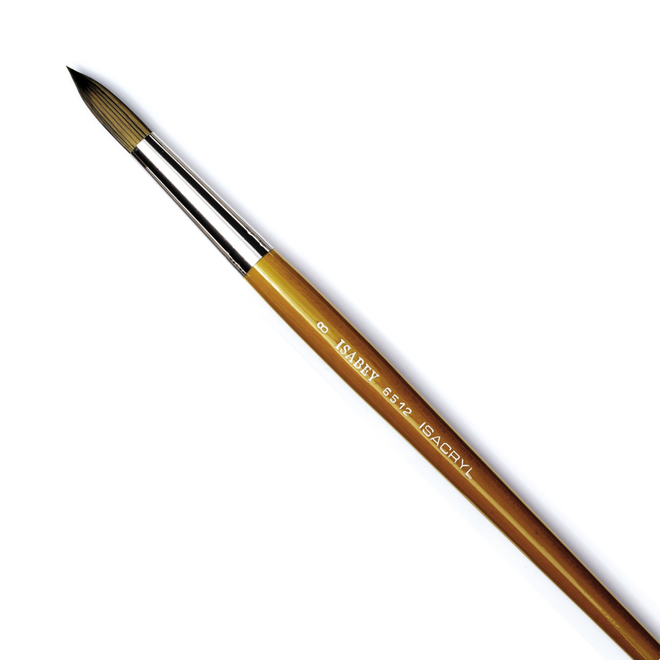 Isabey Isacryl Synthetic Bristle Acrylic Brush - Round 8