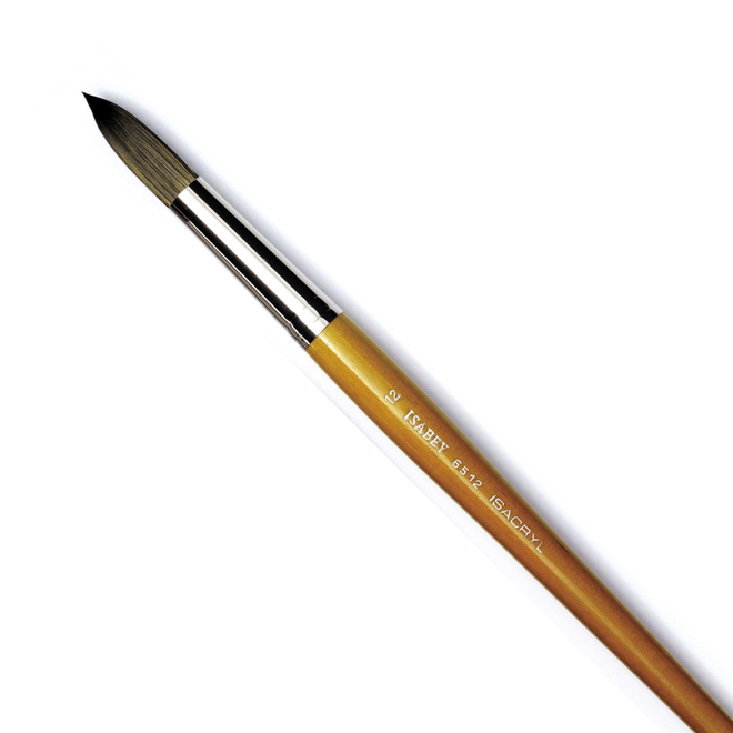 Isabey Isacryl Synthetic Bristle Acrylic Brush - Round 12