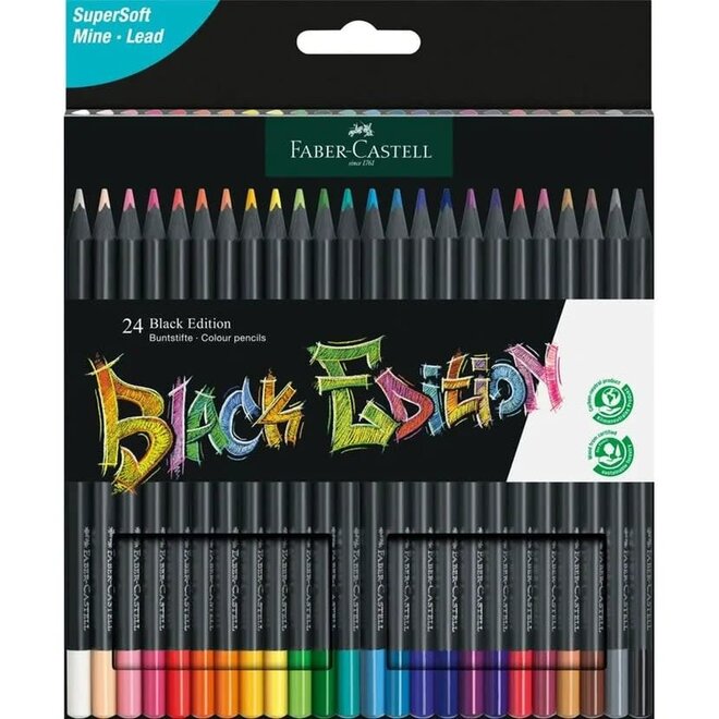 Faber Castell Black Edition Colour Pencils 24 Set
