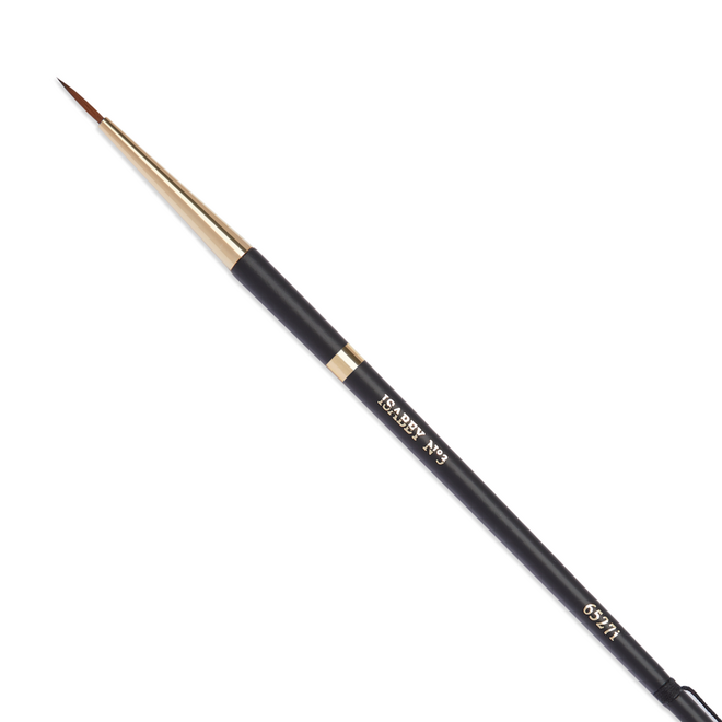 Isabey Isagold Series 6572i: Synthetic Kolinsky Watercolour Brush - Round 3