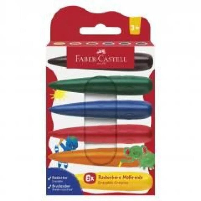 Faber Castell Set of 6 Erasable Crayons