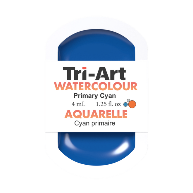 Tri-Art Watercolour: Series 1 - Primary Cyan 4mL Pan