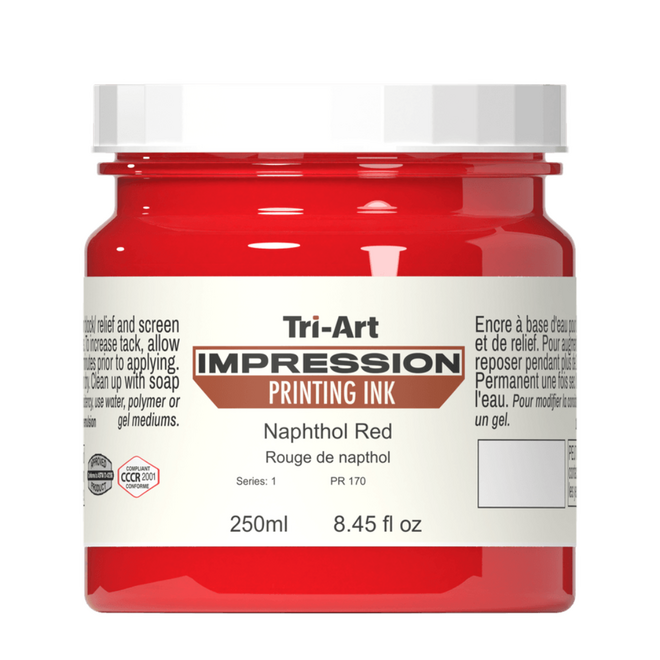 Tri-Art: Impressions Printing Ink - Naphthol Red 250ml