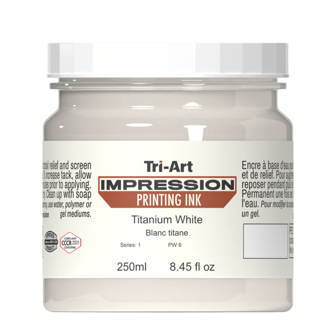 Tri-Art: Impressions Printing Ink - Titanium White 250ml