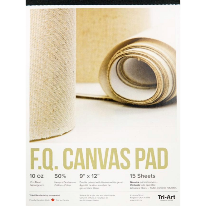 Tri-Art FQ Canvas Canvas Pad - 9x12