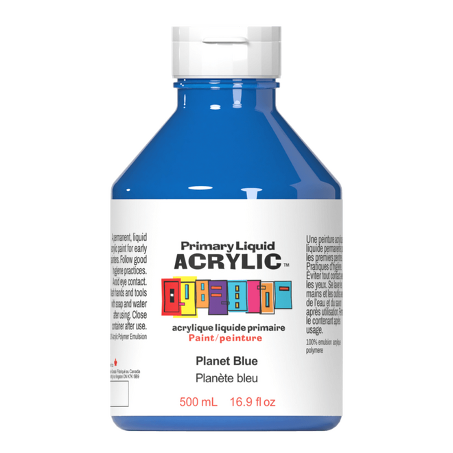 Primary Liquid Acrylic: Planet Blue - 500mL