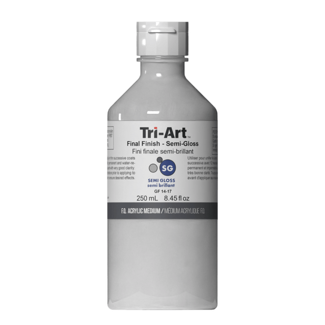 Tri-Art Mediums: Final Finish Semi-Gloss 250ml