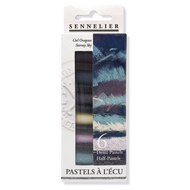 Sennelier Extra Soft Pastels - 6 Half-Pastels: Stormy Sky