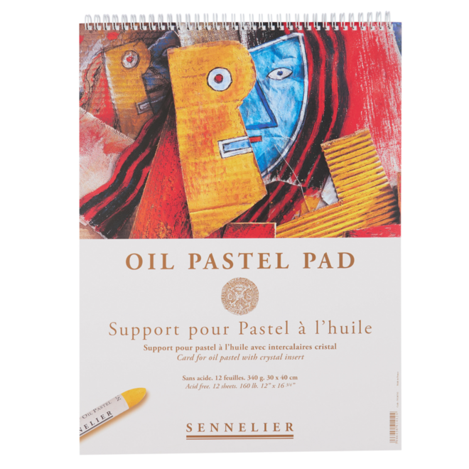 Sennelier Oil Pastel Pad - Acid Free, 12 Sheets, 160lb, 30x40cm