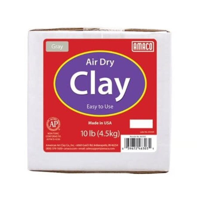 Amaco Air Dry Modeling Clay 10lb Grey