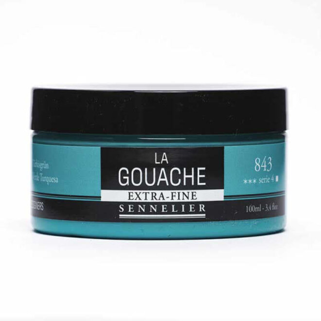 Sennelier Extra-Fine Artist La Gouache 100ml - 843 - Turquoise Green