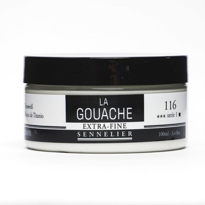 Sennelier Extra-Fine Artist La Gouache 100ml - 116 - Titanium White