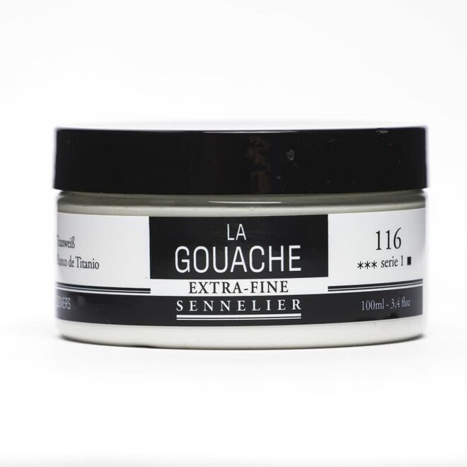 Sennelier Extra-Fine Artist La Gouache 100ml - 116: Titanium White