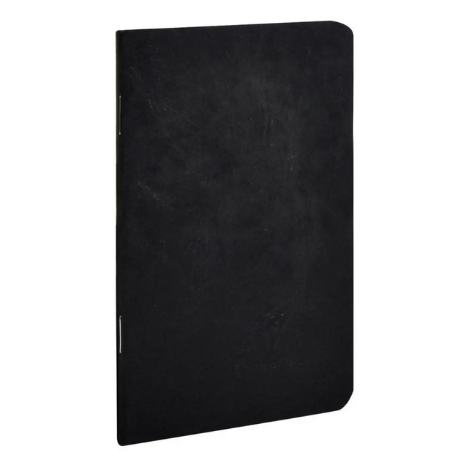 Clairefontaine AgeBag Notebook - 96 Page, Lined, 3.5x5.5" - Black