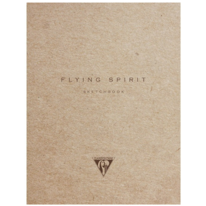 Claire Fontaine Flying Spirit Notebook Plain 6X8 Beige