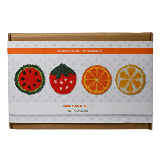 Punch Needle Kit - Fruit Coasters