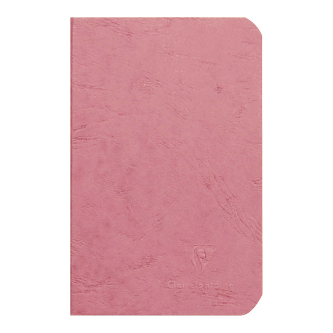 Clairefontaine Age Bag Notebook - 96pg, Lined, 3.5x5.5" - Pink
