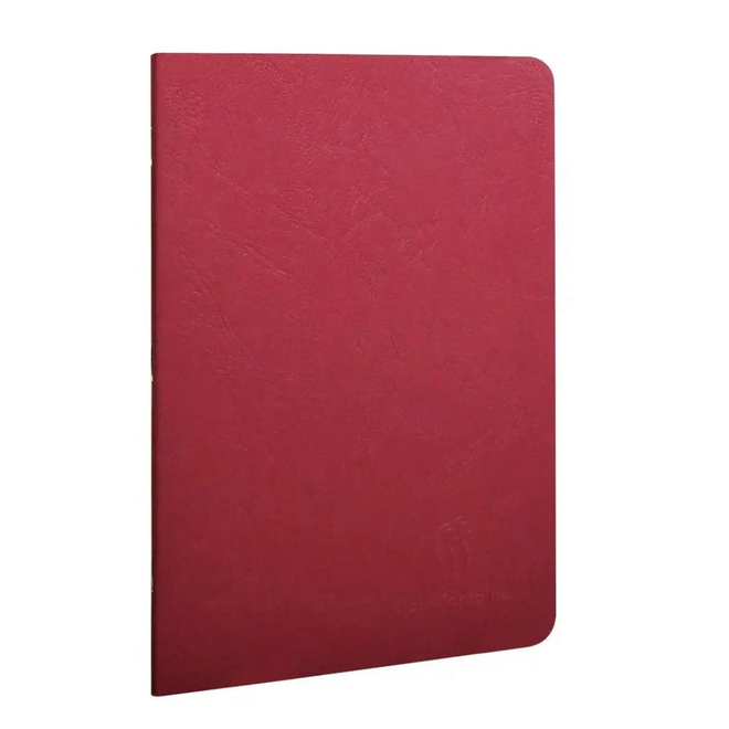 Clairefontaine Age Bag Notebook - 96pg, Lined, 5.8x8.3" - Red