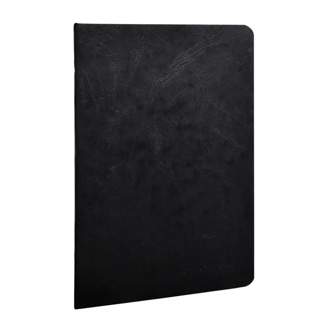 Clairefontaine Age Bag Notebook - 96pg, Lined, 5.8x8.3" - Black